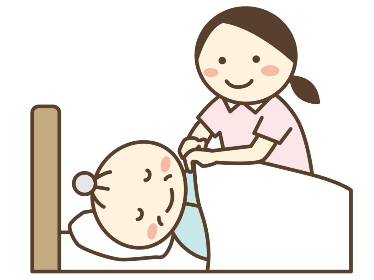 夜間の巡回と介護支援